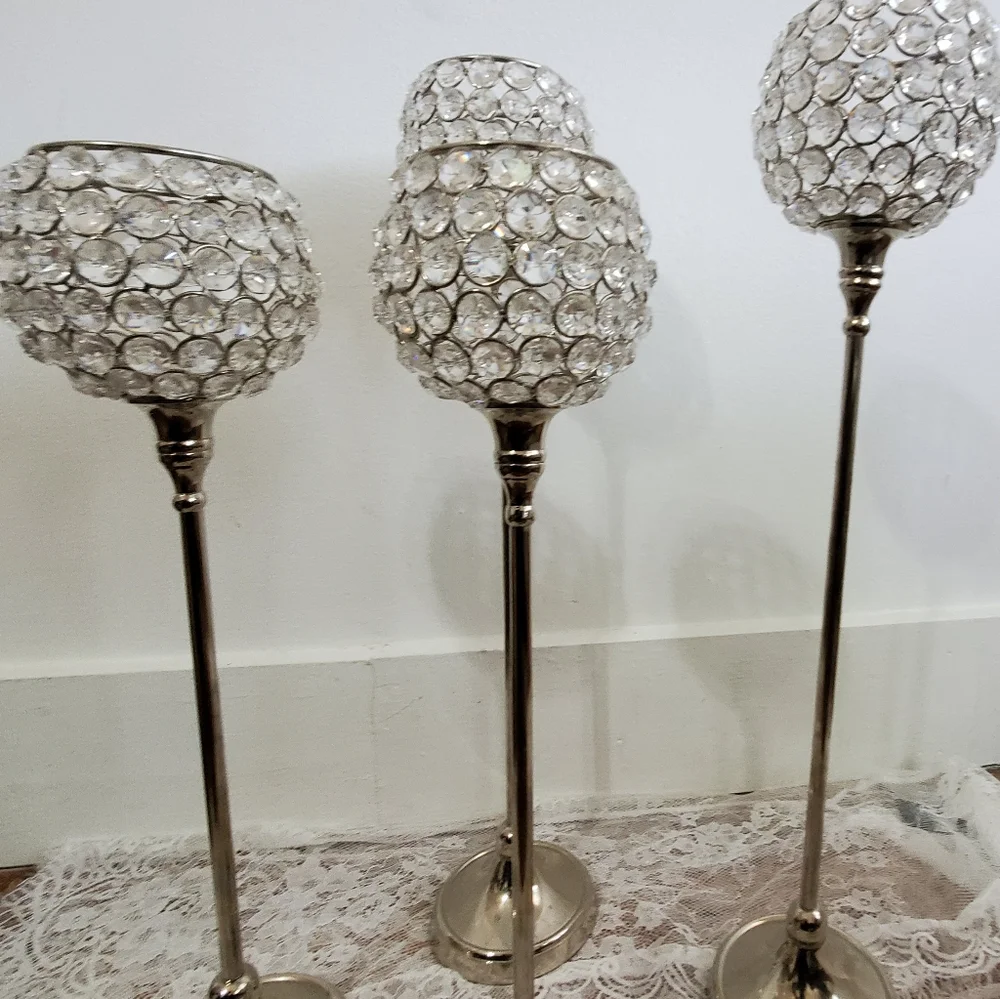 Z Gallerie Tealight Lamps Two 20-inch & Two 17-inch [All Four]